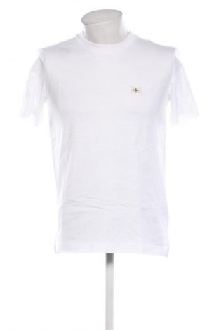 Męski T-shirt Calvin Klein Jeans, Rozmiar S, Kolor Biały, Cena 188,99 zł