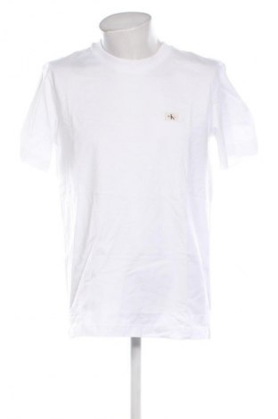 Męski T-shirt Calvin Klein Jeans, Rozmiar L, Kolor Biały, Cena 135,99 zł