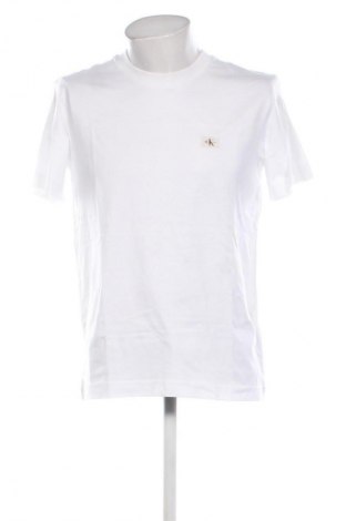 Herren T-Shirt Calvin Klein Jeans, Größe M, Farbe Weiß, Preis € 29,99