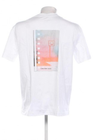 Tricou de bărbați Calvin Klein Jeans, Mărime M, Culoare Alb, Preț 349,99 Lei