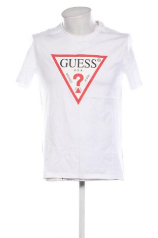 Męski T-shirt Guess, Rozmiar M, Kolor Biały, Cena 77,75 zł