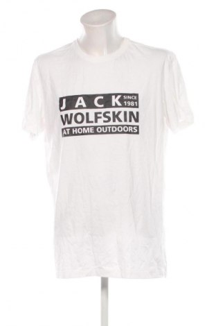 Herren T-Shirt Jack Wolfskin, Größe XXL, Farbe Weiß, Preis € 18,99