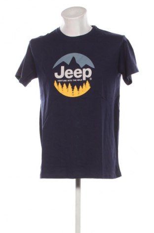 Herren T-Shirt Jeep, Größe L, Farbe Blau, Preis 17,39 €