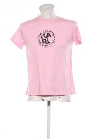 Męski T-shirt Karl Lagerfeld, Rozmiar L, Kolor Różowy, Cena 374,99 zł