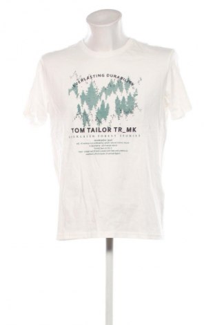 Ανδρικό t-shirt Tom Tailor, Μέγεθος L, Χρώμα Λευκό, Τιμή 21,99 €