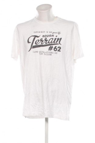 Herren T-Shirt Tom Tailor, Größe 3XL, Farbe Weiß, Preis € 10,99