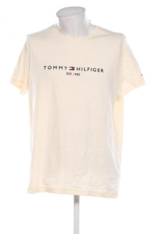 Ανδρικό t-shirt Tommy Hilfiger, Μέγεθος XXL, Χρώμα  Μπέζ, Τιμή 49,99 €