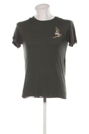 Męski T-shirt Zara, Rozmiar M, Kolor Zielony, Cena 37,00 zł