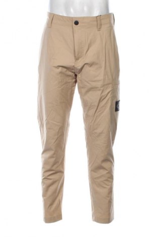Pantaloni de bărbați Calvin Klein Jeans, Mărime M, Culoare Bej, Preț 579,99 Lei