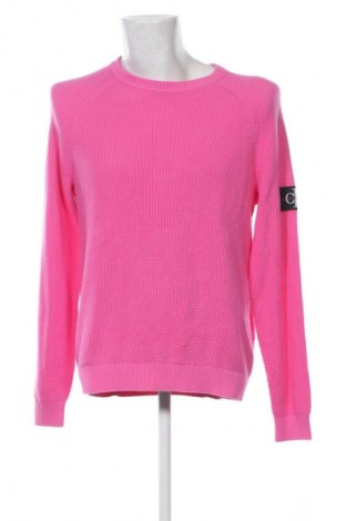 Pulover de bărbați Calvin Klein Jeans, Mărime L, Culoare Roz, Preț 579,99 Lei