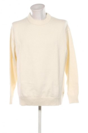 Pulover de bărbați Calvin Klein Jeans, Mărime XL, Culoare Ecru, Preț 241,99 Lei
