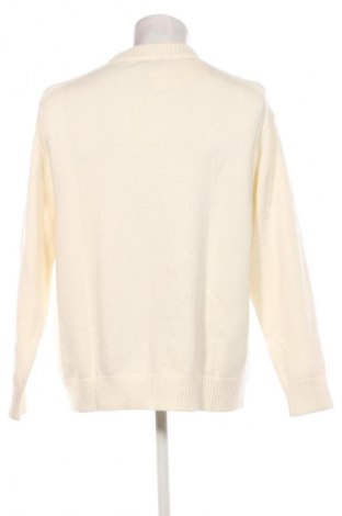 Pulover de bărbați Calvin Klein Jeans, Mărime XL, Culoare Ecru, Preț 241,99 Lei