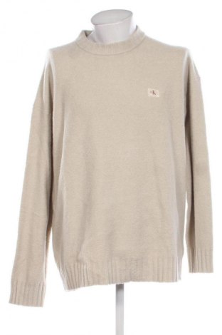 Herrenpullover Calvin Klein Jeans, Größe XL, Farbe Beige, Preis 98,99 €