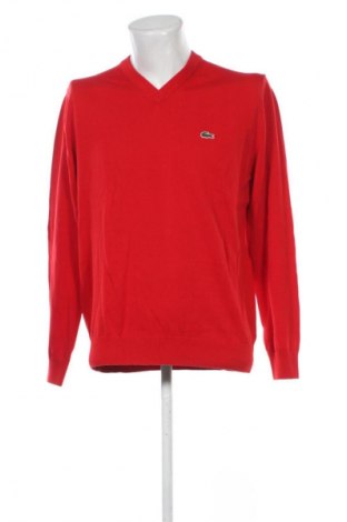 Мъжки пуловер Lacoste, Размер XL, Цвят Червен, Цена 182,99 лв.