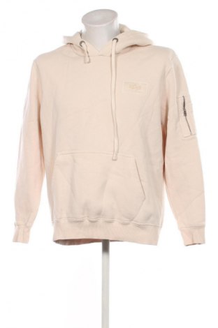 Herren Sweatshirt Alpha Industries, Größe L, Farbe Ecru, Preis € 38,99