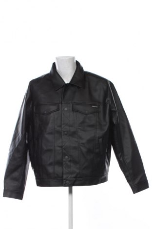 Мъжко кожено яке Calvin Klein Jeans, Размер XXL, Цвят Черен, Цена 334,99 лв.