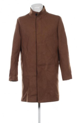 Męski płaszcz Jack & Jones, Rozmiar L, Kolor Brązowy, Cena 207,99 zł
