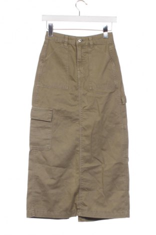 Fustă Bershka, Mărime XXS, Culoare Verde, Preț 60,53 Lei
