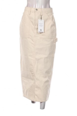 Szoknya Calvin Klein Jeans, Méret S, Szín Bézs, Ár 58 359 Ft
