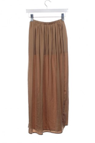Пола Zara Trafaluc, Размер XS, Цвят Бежов, Цена 40,89 лв.