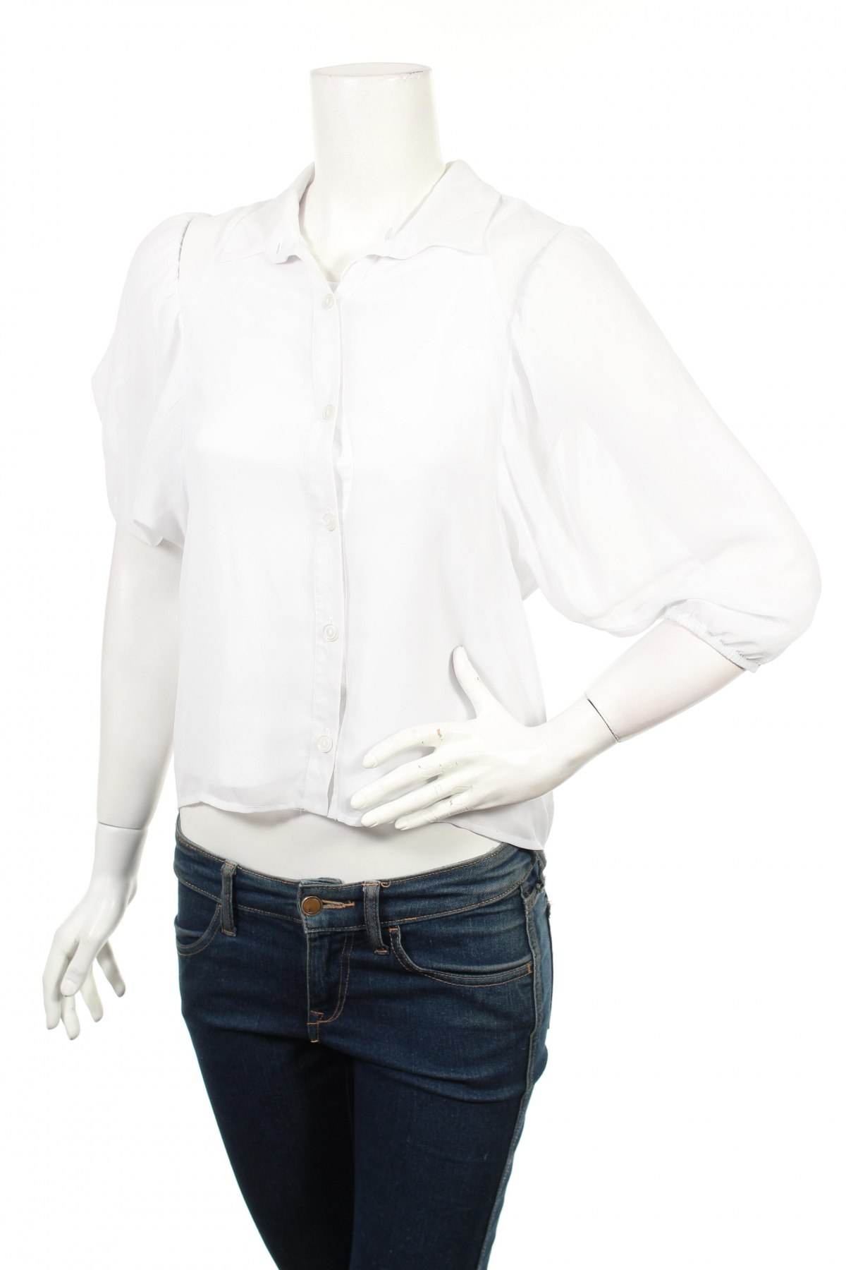 Дамска риза Amy Byer, Размер L, Цвят Бял, Цена 35,00 лв.