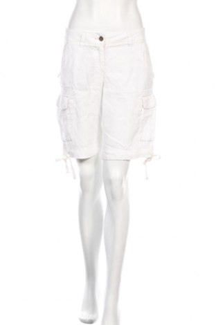 Дамски къс панталон Napapijri, Размер M, Цвят Бял, Лен, Цена 20,70 лв.
