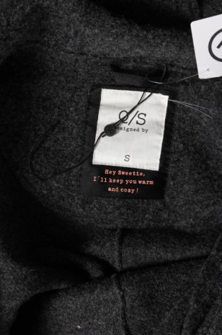 Γυναικείο παλτό Q/S by S.Oliver, Μέγεθος S, Χρώμα Γκρί, 89% πολυεστέρας, 11% μαλλί, Τιμή 49,49 €