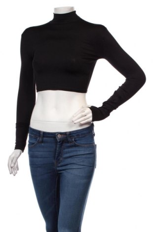 Γυναικεία μπλούζα Bershka, Μέγεθος XS, Χρώμα Μαύρο, 90% πολυαμίδη, 10% ελαστάνη, Τιμή 16,05 €