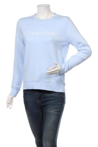 Дамска блуза Calvin Klein, Размер M, Цвят Син, Памук, Цена 104,30 лв.