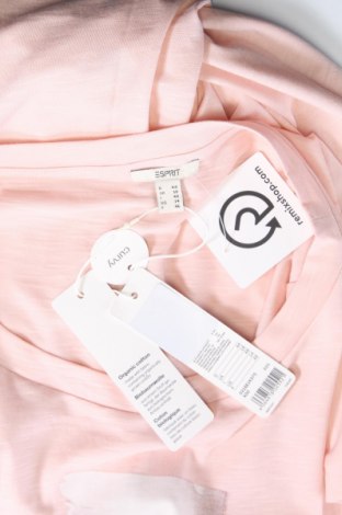 Дамска блуза Esprit, Размер XL, Цвят Розов, 50% памук, 50% модал, Цена 69,00 лв.