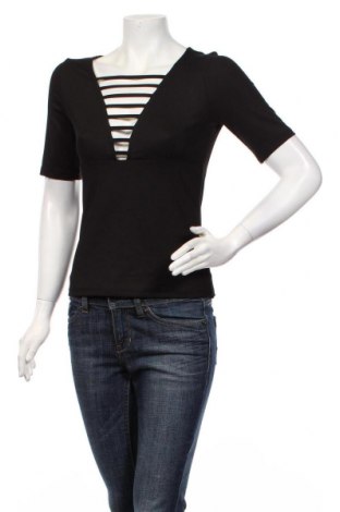 Γυναικεία μπλούζα H&M, Μέγεθος S, Χρώμα Μαύρο, 90% πολυεστέρας, 10% ελαστάνη, Τιμή 16,08 €