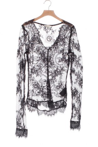 Дамска блуза H&M, Размер XS, Цвят Черен, 70% полиамид, 30% памук, Цена 16,90 лв.
