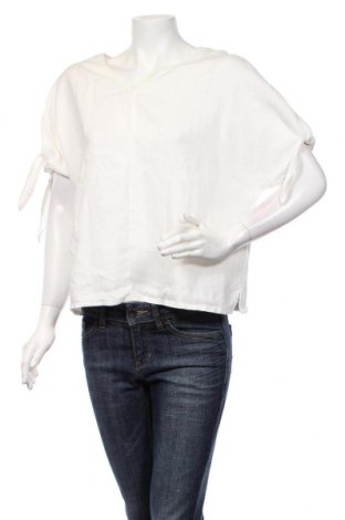 Дамска блуза Oui, Размер M, Цвят Бял, 100% лен, Цена 36,00 лв.