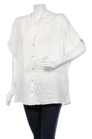 Dámská košile  Camaieu, Velikost XL, Barva Bílá, 55% len, 45% viskóza, Cena  533,00 Kč