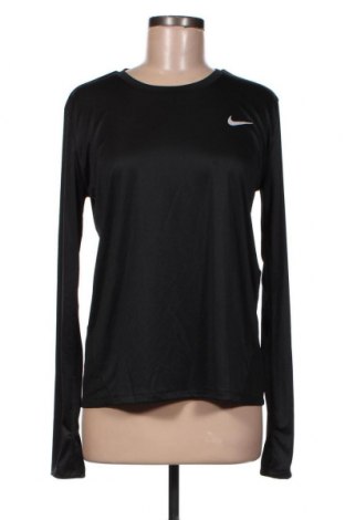 Дамска спортна блуза Nike, Размер M, Цвят Черен, 92% полиестер, 8% еластан, Цена 52,47 лв.