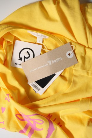 Γυναικείο t-shirt Tom Tailor, Μέγεθος S, Χρώμα Κίτρινο, Βαμβάκι, Τιμή 15,20 €