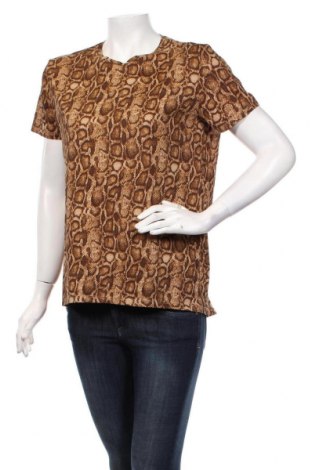 Γυναικείο t-shirt Zara, Μέγεθος M, Χρώμα Καφέ, Τιμή 12,25 €