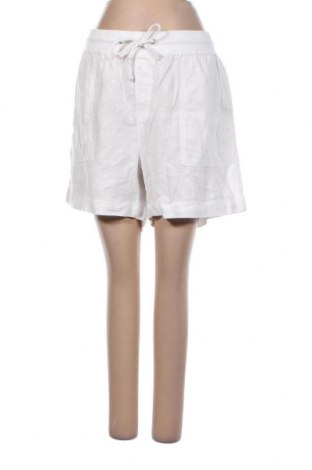 Pantaloni scurți de femei Marks & Spencer, Mărime XL, Culoare Alb, 55% in, 45% viscoză, Preț 84,89 Lei