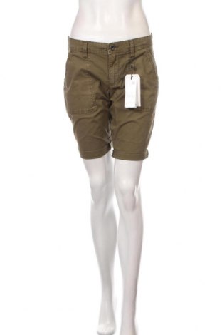 Γυναικείο κοντό παντελόνι Q/S by S.Oliver, Μέγεθος M, Χρώμα Πράσινο, 98% βαμβάκι, 2% ελαστάνη, Τιμή 22,94 €
