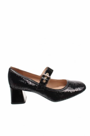 Дамски обувки Geox, Размер 38, Цвят Черен, Текстил, естествена кожа, Цена 116,07 лв.