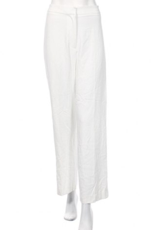 Pantaloni de femei H&M, Mărime M, Culoare Alb, 96% poliester, 4% elastan, Preț 173,09 Lei