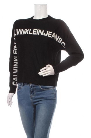 Damski sweter Calvin Klein Jeans, Rozmiar XS, Kolor Czarny, 38%akryl, 34% poliamid, 28% wełna alpaki, Cena 466,99 zł