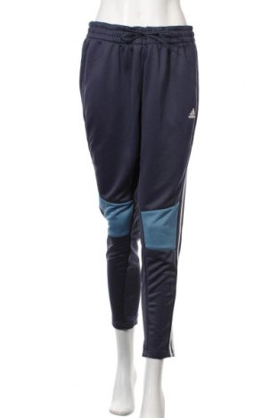Γυναικείο αθλητικό παντελόνι Adidas, Μέγεθος L, Χρώμα Μπλέ, Πολυεστέρας, Τιμή 42,94 €