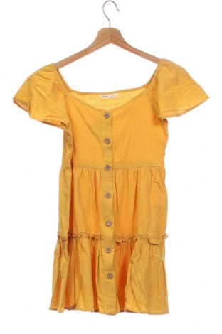 Dziecięca sukienka SHEIN, Rozmiar 7-8y/ 128-134 cm, Kolor Żółty, Bawełna, Cena 60,45 zł