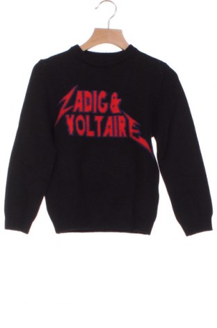 Παιδικό πουλόβερ Zadig & Voltaire, Μέγεθος 4-5y/ 110-116 εκ., Χρώμα Μαύρο, 95% μαλλί, 5% κασμίρι, Τιμή 120,00 €