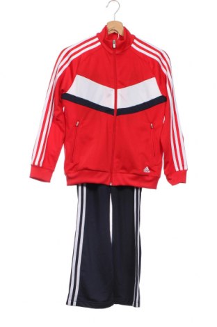 Детски спортен комплект Adidas, Размер 11-12y/ 152-158 см, Цвят Червен, Полиестер, Цена 42,75 лв.