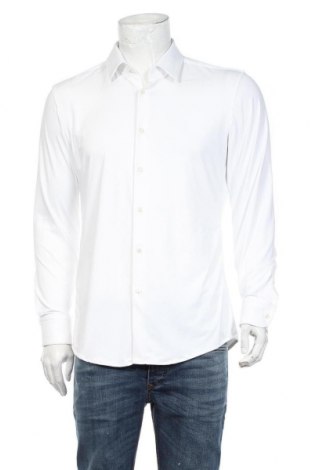 Мъжка риза Hugo Boss, Размер M, Цвят Бял, 90% полиамид, 10% еластан, Цена 139,60 лв.