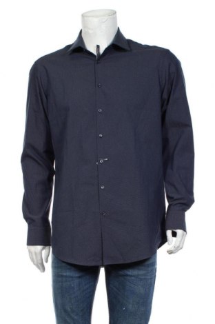 Мъжка риза Jake*s, Размер L, Цвят Син, 57% памук, 38% полиестер, 5% еластан, Цена 42,92 лв.