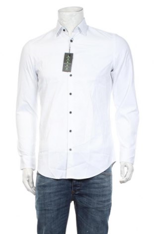 Мъжка риза Jake*s, Размер S, Цвят Бял, 93% полиестер, 7% еластан, Цена 45,82 лв.
