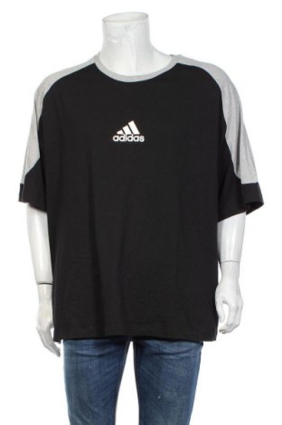 Мъжка тениска Adidas, Размер XXL, Цвят Сив, Памук, Цена 51,75 лв.